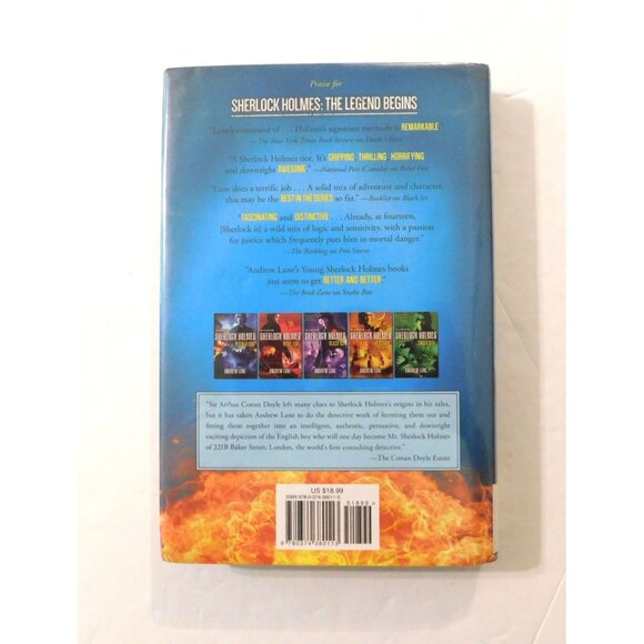 The Legend Begins Sherlock Holmes Knife Edge By Andrew Lane 1st American Ed HBDJ - Picture 2 of 5